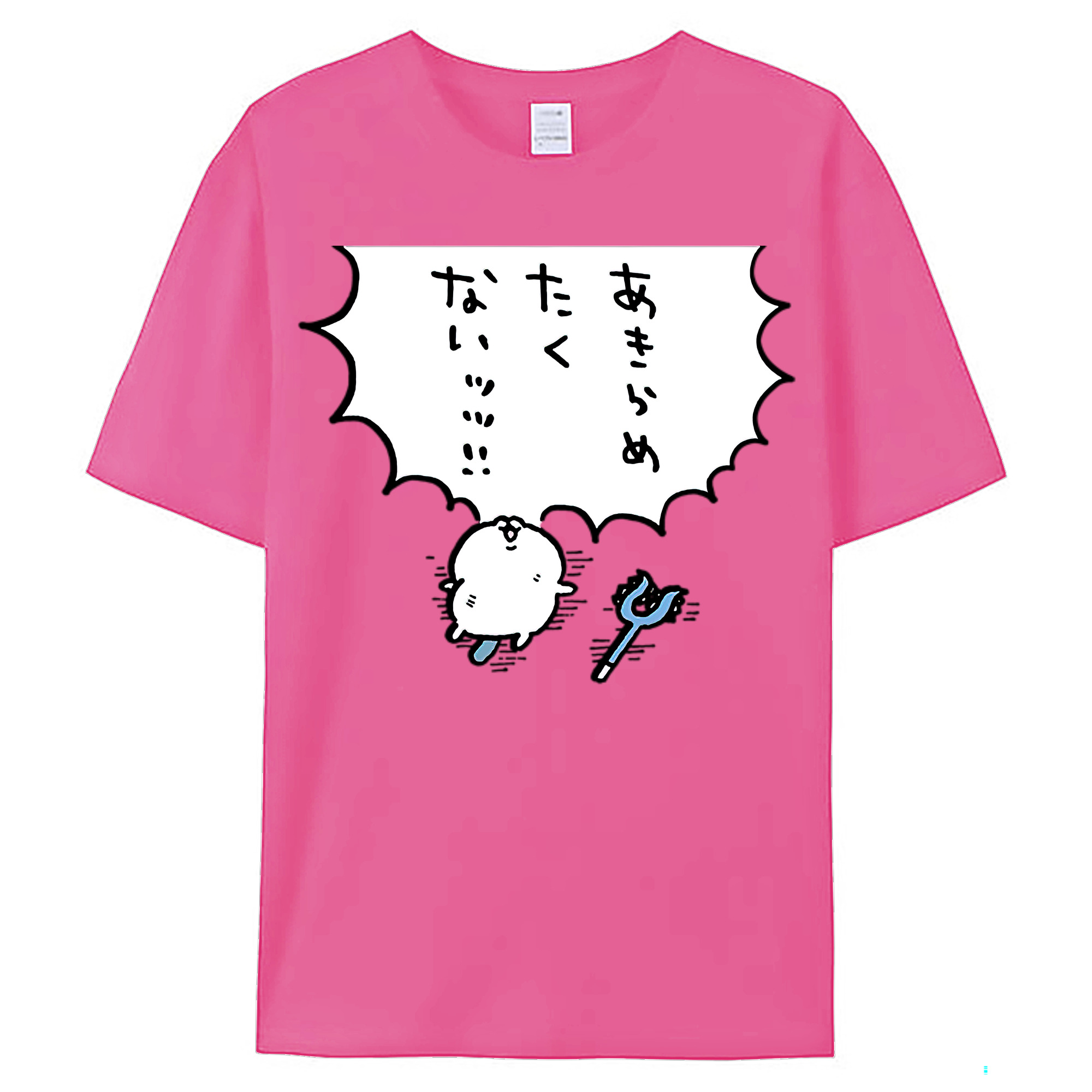 （画像用） ちいかわ ちいかわ Chii-kawa chiikawa レディースカジュアルプリントTシャツ（綿100％）